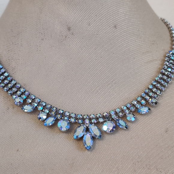 Vintage Sparkly Crystal Necklace Sherman Vibe - Picture 10 of 16
